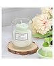 The Procure Store Rose Design Floral Scented Candle- Green