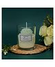 The Procure Store Marigold Flower Design Scented Candle- Green