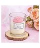 The Procure Store Marigold Flower Design Scented Candle- Pink