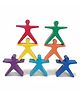 WoodBee Toys  - 7pc - Human Stacker -Multi colour