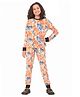 Ninos Dreams Full Sleeves Teddy Printed Tee With Coordinating Pajama Set - Multi Colour