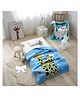 Butterthief Giraffe Printed Double Layered Mink Reversible Baby Blanket for Kids & Toddlers - Color May Vary