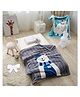 Butterthief Winter Bear Printed Double Layered Mink Reversible Baby Blanket for Kids & Toddlers - Color May Vary