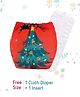 Butterthief Tree Printed Washable & Reusable Cloth Diaper for New Born Baby 0-24 Months  (1 Diaper + 1 Organic Cotton Absorber)