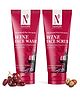 NutriGlow NATURAL'S Wine Face Wash (100gm) & Wine Facial Scrub (100gm) for Wrinkle Reduction (2 Items in the set)