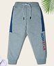 Nino Togs Cotton Loop Knit Born Star Text HD Printed Jogger Pant - Grey