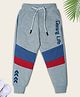 Nino Togs Cotton Loop Knit Gaming Life Text HD Printed Jogger Pant - Grey