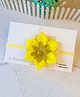 Little Tresses Shimmer Lily Flower Embellished Headband - Yellow