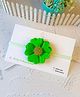 Little Tresses Scalloped Flower Embellished Headband - Parrot Green