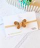 Little Tresses Beads Embellished  Butterfly Detailed  Headband - Brown