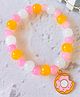 Little Tresses Donuts Detailed Beads Embellished Bracelet - Pink & Yellow