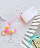 Little Tresses Donuts Detailed Beads Embellished Pendant Necklace - Pink & Yellow