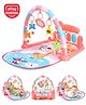Play Nation Premium Baby Kick and Play Piano Peach Play Gym with Lights, Music and 5 Hanging Rattles| Animal Theme Play Mat Carpet with Musical Keyboard| Activity Portable Playmat Gifting Toy for 0-18 Months| BIS Certified