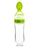 BOXOT IMPEX 90ML Newborn Baby Feeding Bottle Toddler Safe Silicone Squeeze Feeding Spoon Milk Cereal Bottle (color may vary)