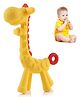 BOXOT IMPEX Giraffe Shape Food Grade/BPA Free Silicone Teething Baby Teether(Color may vary)