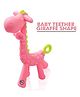 BOXOT IMPEX Giraffe Shape Food Grade/BPA Free Silicone Teething Baby Teether(Color may vary)
