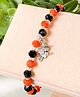 Bobbles & Scallops Halloween Theme Witch Charm Embellished Bracelet - Orange