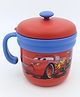 AKN TOYS Stainless Steel Double Walled Milk Cup with Lid and Handle Red - 260 ml (Colors & Design May Vary)