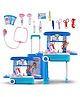 Baybee 3 in 1 Portable Doctor Set for Kids with Convertible Suitcase Led Lights Medical Kit Accessories Playset Pretend Role Play Toys for Kids Little Doctor Set for Kids - 15 Pieces