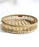 Sirohi  Amara Upcycled Festive Gifting Round Tray Small - Gold