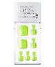 DASHING DIVA Magicpress Delight Green For Women Press On Nails  Artificial Nails Lightweight 30pcs Pedicure