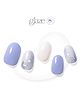 DASHING DIVA GLAZE Blue Dawn For Women Long Lasting Gel Nail Sticker 34pcs Manicure