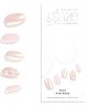 DASHING DIVA Glaze Pink Wave For Women Long Lasting Gel Nail Stickers 34pcs Manicure