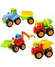Vworld  Attractive Unbreakable Pack of 4 Set Automobile Toys - Multicolour