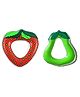 Vworld Water Filled Teether Bpa Teether Toy For Kids Strawberry And Greenpear (Pack Of 2) (Multicolour)