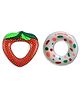 Vworld Water Filled Teether  For Kids New Born Babies Toy Combo Of Strawberry And Whitecandy Teether   (Pack Of 2) (Multicolour)