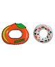 Vworld Fruit Shape Silicone Teether Teething Toys for Baby Combo of Orange and Whitecandy Teether  (Pack of 2) (multicolour)