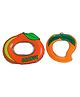 Vworld Fruit Shape Silicone Teether Teething Toys for Baby Combo of Orange and Mango Teether  (Pack of 2) (multicolour)