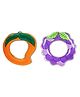 Vworld Baby Teething Toys BPA Free Natural Organic Freezer Safe Silicone Teether Sets for Babies Mango and Grapes Teether  (Pack of 2) (multicolour)