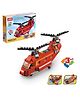 Elecart Red Rotors 3 in 1 Architect Brick Toys Red - 145+ Pieces