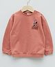 LC Waikiki Mickey & Friends Featuring Full Sleeves Minnie Mouse Printed    Sweatshirt - Dusty  Rose Pink