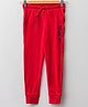 LC Waikiki 100% Cotton Fast Move Text Printed Joggers - Red