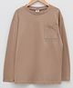 LC Waikiki Full Sleeves Pocked Detailed Solid Tee - Dark Beige