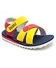 Beanz Unisex Colour Block Strap  Velcro Closure Sandals - Multi Colour