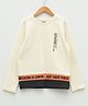 LC Waikiki Full Sleeves Placement Typography Printed Tee - Beige