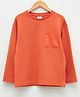 LC Waikiki Full Sleeves Solid Crew Neck Tee - Orange