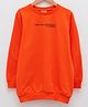 LC Waikiki Full Sleeves Placement Text Printed Sweatshirt - Orange