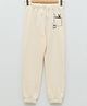 LC Waikiki Cotton Elastic Waist Placement Panda Printed Jogger  - Nude