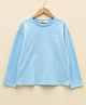 LC Waikiki 100% Cotton Placement Text Printed Sweatshirt - Blue