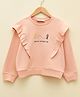 LC Waikiki Full Sleeves Text  Printed Sweatshirt   - Light Pink