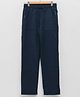 LC Waikiki Placement Text Printed Fleece Lined Trousers - Navy Blue