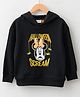 LC Waikiki 80% Cotton 20%  Mickey & Friends Featuring Full Sleeves Mickey Printed Sweatshirt -  Black