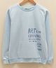 LC Waikiki Full Sleeves Placement Text Printed Sweatshirt - Light Blue
