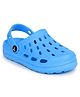 Toothless Perforated Slingback Clogs -   Blue