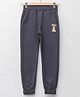 LC Waikiki Placement Teddy Printed Elasticated Waist Jogger  - Dark Grey