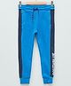 LC Waikiki Cotton Elastic Side Tape & Placement Text Printed Joggers Pant - Dark Blue